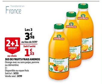 Jus De Fruits Frais Andros