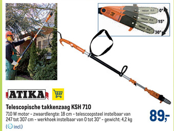 Atika Telescopische Takkenzaag KSH 710