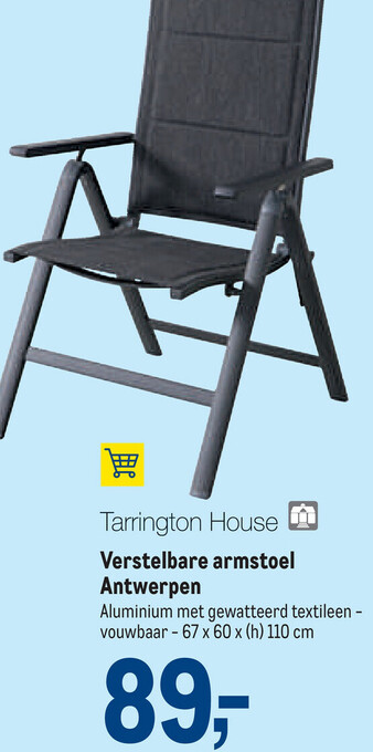 Makro Tarrington House Verstelbare Armstoel Antwerpen aanbieding