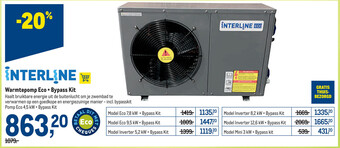 Makro Interline Warmtepomp Eco + Bypass Kit aanbieding