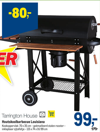 Makro Tarrington House Houtskoolbarbecue Louisiana aanbieding