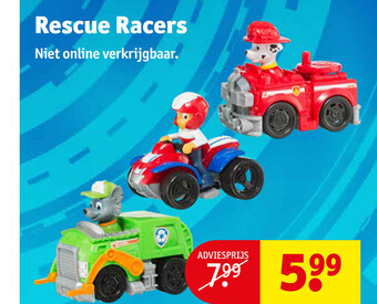 Kruidvat Paw Patrol Rescue Racers aanbieding