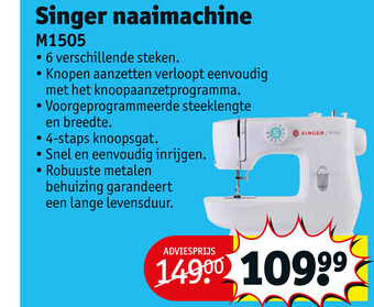 Kruidvat Singer Naaimachine M1505 aanbieding