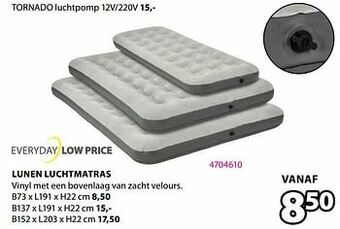 Jysk Lunen luchtmatras aanbieding