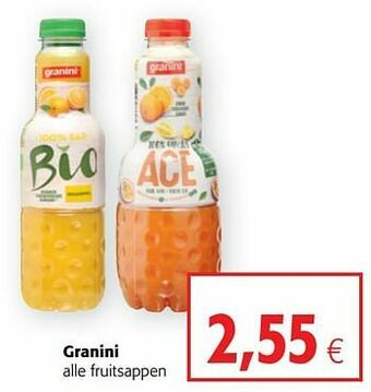 Colruyt Granini alle fruitsappen aanbieding