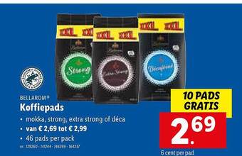 Lidl Koffiepads aanbieding