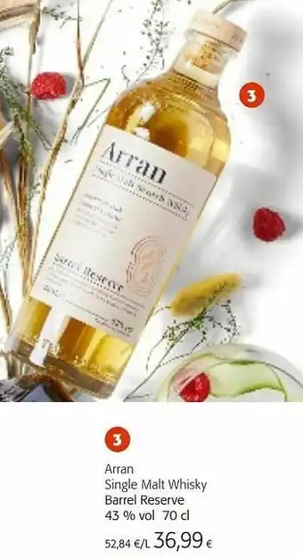 Colruyt Arran single malt whisky barrel reserve aanbieding
