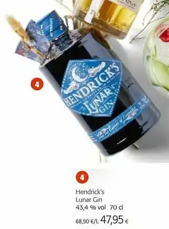 Colruyt Hendrick`s lunar gin aanbieding