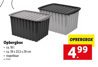 Lidl Opbergbox aanbieding