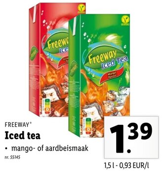 Lidl Freeway iced tea aanbieding