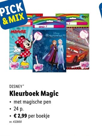 Lidl Disney kleurboek magic aanbieding