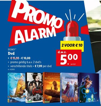 Lidl Disney dvd aanbieding