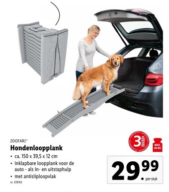 Lidl Zoofari hondenloopplank aanbieding