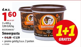 Lidl Smeerpasta aanbieding