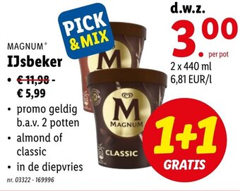 Lidl Ijsbeker aanbieding