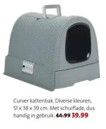 Curver kattenbak diverse kleuren 51 x 38 x 39cm