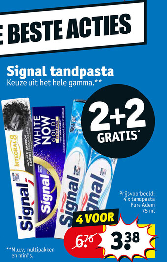 Kruidvat Signal Tandpasta aanbieding