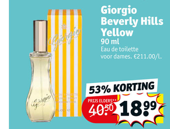 Kruidvat Giorgio Beverly Hills Yellow 90ml aanbieding
