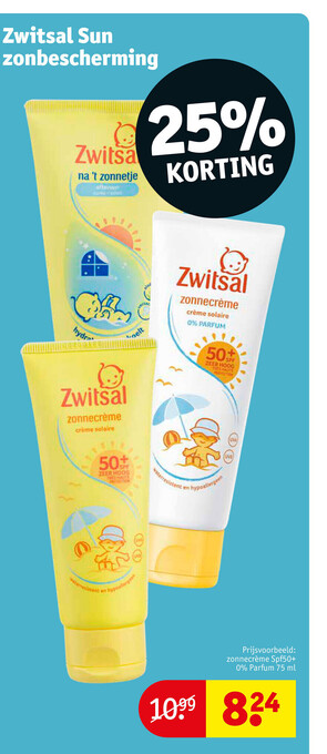 Kruidvat Zwitsal Sun Zonbescherming aanbieding