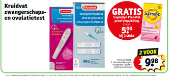 Kruidvat Kruidvat Zwangerschaps en Ovulatietest aanbieding