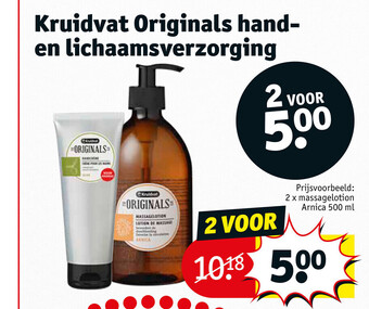 Kruidvat Kruidvat Originals Hand en Lichaamsverzorging aanbieding