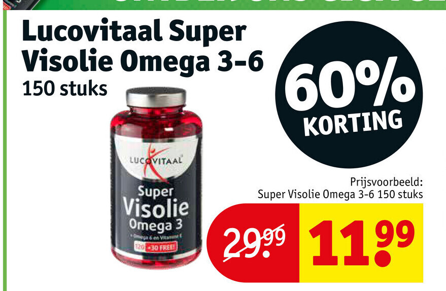Lucovitaal Super Visolie Omega 36 promotie bij Kruidvat