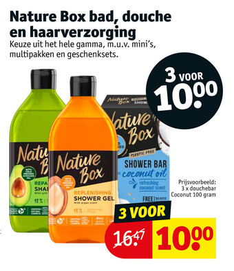 Kruidvat Nature Box Bad, Douche en Haarverzorging aanbieding