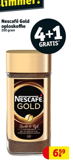Kruidvat Nescafé Gold Oploskoffie 200gram aanbieding