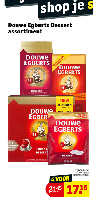 Kruidvat Douwe Egberts Dessert Assortiment aanbieding