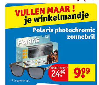 Kruidvat Polaris Photochromic Zonnebril aanbieding