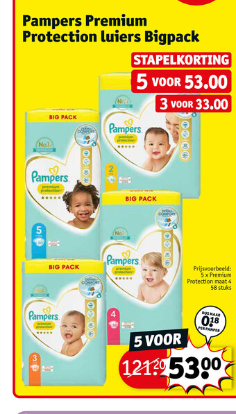 Kruidvat Pampers Premium Protection Luiers Bigpack aanbieding