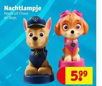 Kruidvat Paw Patrol Nachtlampje aanbieding