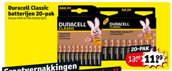 Kruidvat Duracell Classic Batterijen 20-Pak aanbieding