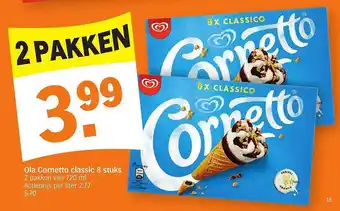 Ola Cornetto Classic 8 Stuks