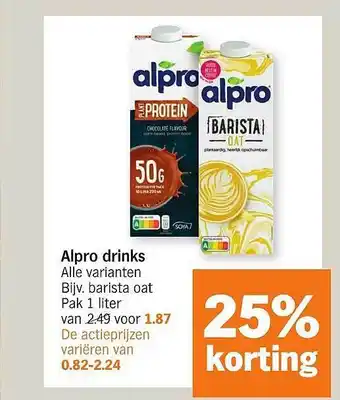 Albert Heijn Alpro Drinks aanbieding