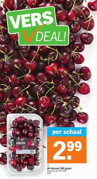 Albert Heijn Ah Kersen 500 Gram aanbieding