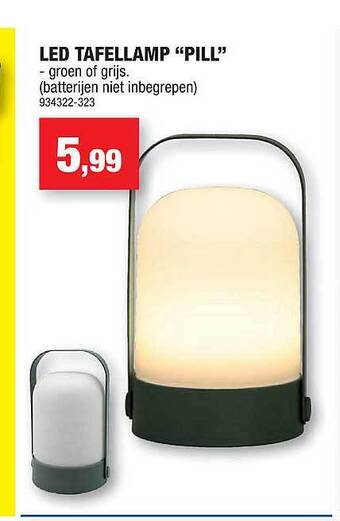 Hubo Led Tafellamp aanbieding