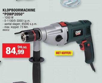 Hubo Klopboormachine aanbieding