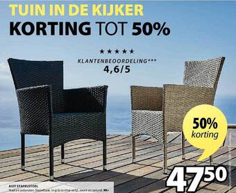 Jysk Aidt Stapelstoel aanbieding