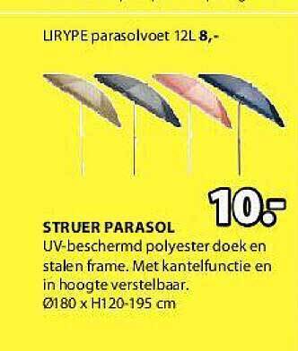Jysk Struer Parasol aanbieding