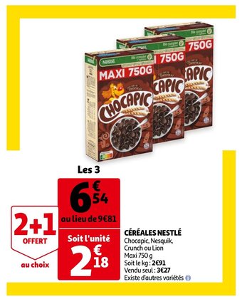 Auchan Céréales Nestlé aanbieding