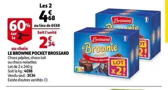Auchan Le Brownie Pocket Brossard aanbieding