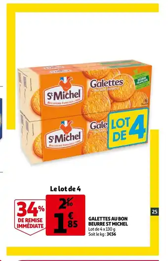 Auchan Galettes Au Bon Beurre St Michel aanbieding