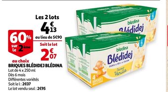 Auchan Briques Blédidej Blédina aanbieding