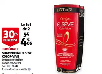 Auchan Shampooing Elseve Color-Vive aanbieding