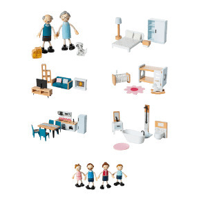 ALDI Accessoires voor poppenhuis aanbieding