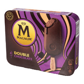 ALDI Magnum double chocolate, 4 st. aanbieding