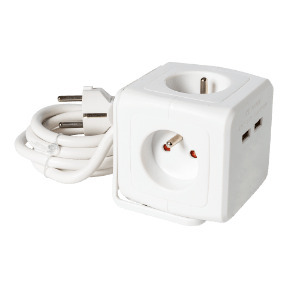 ALDI Stekkerdoos met USB-poorten aanbieding