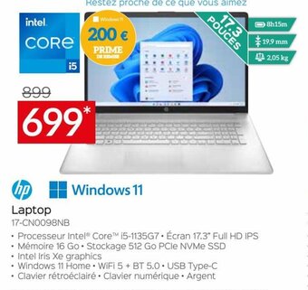 Selexion Hp Laptop 17-CN0098NB aanbieding
