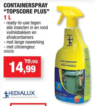 Hubo Edialux Containerspray "Topscore Plus" 1 L aanbieding